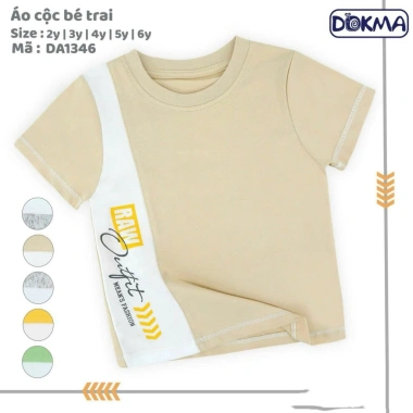 Áo cộc tay cổ tròn bé trai cotton 11-22kg 2-6 tuổi - Giảm giá 75.000 VND 10