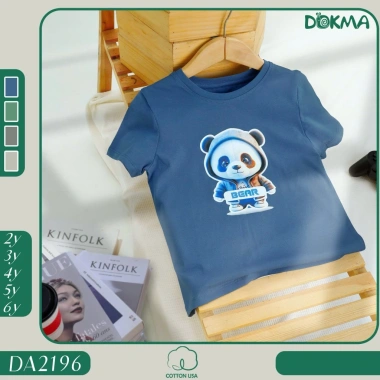 Áo cộc tay cổ tròn bé trai cotton 11-22kg 2-6 tuổi - Giảm giá 75.000 VND 12