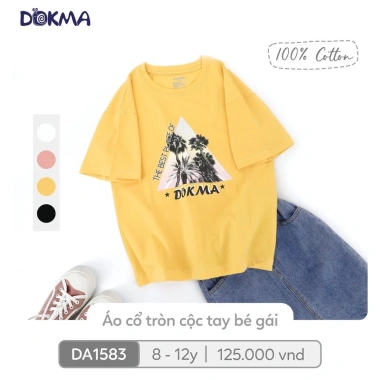 Áo cộc tay cotton bé gái 25-42kg 8-12Y - Dokma DA1.583/DA2.964, giá 125.000₫ 3 Áo cộc tay cotton bé gái 25-42kg 8-12Y - Dokma DA1.583/DA2.964, giá 125.000₫ 3