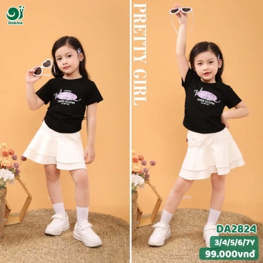 Áo Cộc Tay Cotton Thời Trang Bé 11-25kg – Dokma DA2.093, DA2.157 Giảm 15%