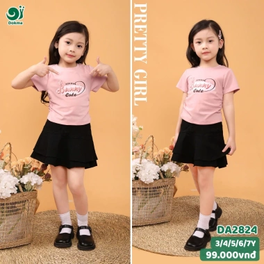 Áo Cộc Tay Cotton Thời Trang Bé 11-25kg – Dokma DA2.093, DA2.157 Giảm 15%
