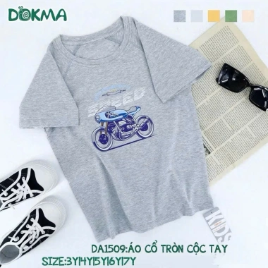 Áo Cộc Tay Dokma DA1.509 bé trai 13-25kg (3-7 tuổi), Giá 85.000₫, chất liệu mềm mại