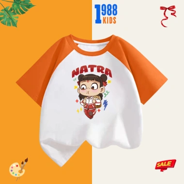 Áo cộc tay mùa hè Natra cho bé, cotton thấm hút mồ hôi, thoáng mát, chỉ 90.000₫