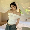 Áo cộc tay trễ vai crop top ôm body gợi cảm phong cách Hàn Quốc, size lớn, Quảng Châu KUNKUN SP140 - chỉ 99.000₫ 6