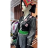 Áo cóm cổ V phi bóng đen nẹp đen tay tơ dài, đá 3 hoa hồng, giá ưu đãi 270.000 2
