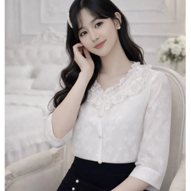 Áo công sở tay lỡ AN71 trẻ trung nữ tính - Giá chỉ 202.000đ, giảm tới 46.000đ