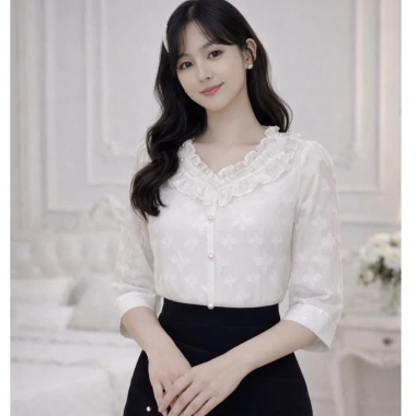Áo công sở tay lỡ AN71 trẻ trung nữ tính - Giá chỉ 202.000đ, giảm tới 46.000đ