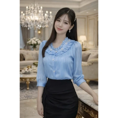 Áo công sở tay lỡ AN71 trẻ trung nữ tính - Giá chỉ 202.000đ, giảm tới 46.000đ
