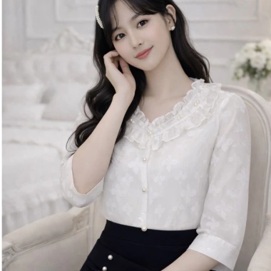 Áo công sở tay lỡ AN71 trẻ trung nữ tính - Giá chỉ 202.000đ, giảm tới 46.000đ
