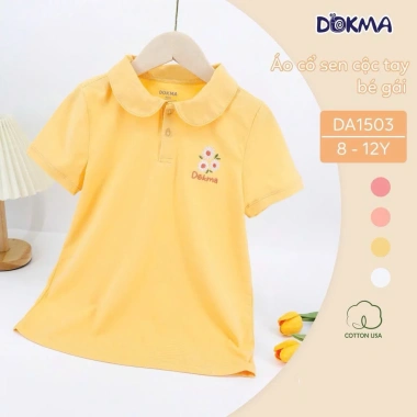 Áo Cotton Cổ Sen Cộc Tay Bé Gái 8-12Y (25-36kg) DOKMA DA1.503 DA2.178 DA2.667 129k 6