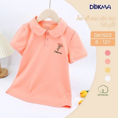 Áo Cotton Cổ Sen Cộc Tay Bé Gái 8-12Y (25-36kg) DOKMA DA1.503 DA2.178 DA2.667 129k 7