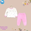 Áo Cotton Cổ Tròn Dài Tay Cài Vai Thu Đông Avaler Hoạ Tiết Dễ Thương 8-14kg
