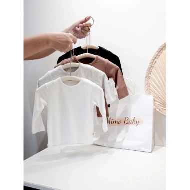Áo cotton dài tay mềm mại, co giãn 4 chiều cho bé 5-13kg QA45 Mimo Baby - Giá 95k 2