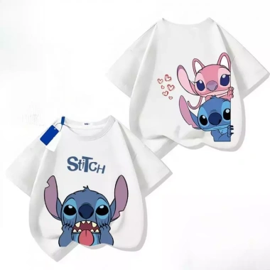 Áo cotton thoáng mát nam nữ mùa 2.025 họa tiết cartoon, size 90-150, giảm giá 85.999đ 2
