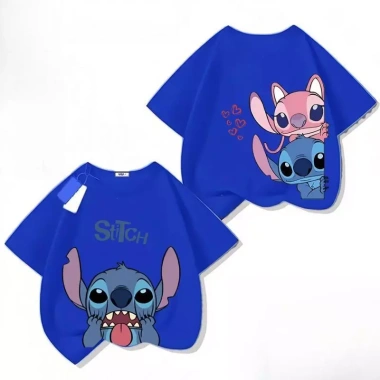 Áo cotton thoáng mát nam nữ mùa 2.025 họa tiết cartoon, size 90-150, giảm giá 85.999đ 4