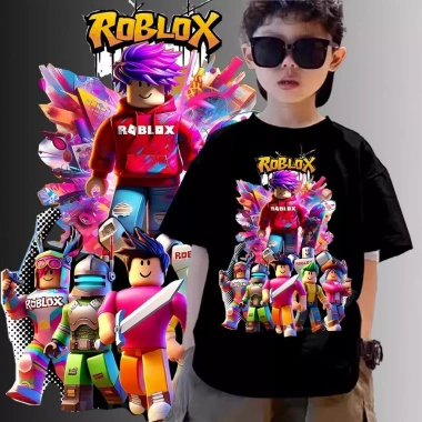 Áo cotton trẻ em Roblox tay ngắn, size 1‑11, giảm giá 20% chỉ 100.333₫ – Thời trang nữ dễ thương 2