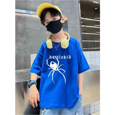 Áo cotton tròn cổ họa tiết đa năng cho nam và nữ, mát mẻ, giảm giá tới 100.333đ 8