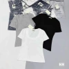 Áo cotton zip đẹp cổ chữ U bọc viền, to phom ôm co dãn, giá 49.000đ giảm sâu 2