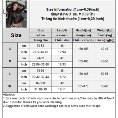 Áo Crop Top Cổ Tròn Tay Dài Chữ In Lưới Đồ Họa Nữ SBS - Giá chỉ 45.144 VND