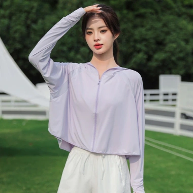 Áo Croptop Chống Nắng Nữ UPF 50+ Chống Tia UV Lụa Nhẹ Mát Lạnh Rộng Giá 80k 9