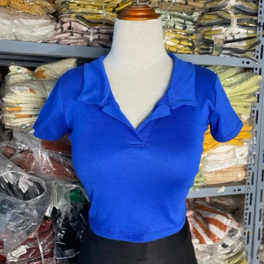 Áo croptop cổ bẻ cộc tay dáng Hàn thời trang nữ thoáng mát phong cách giảm giá 23k 3 Áo croptop cổ bẻ cộc tay dáng Hàn thời trang nữ thoáng mát phong cách giảm giá 23k 3