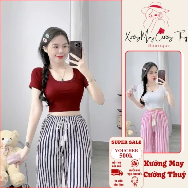 Áo Croptop Cổ Vuông Gợi Cảm, Sang Chảnh - Hot Trend 2.025, Giá Chỉ 33.000đ