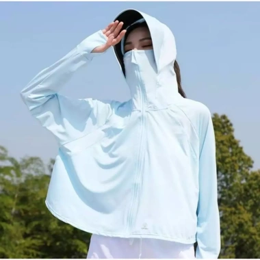 Áo Croptop Hanabi Nữ Chống Nắng UV Lụa Nhẹ Mát Lạnh Freesize 70kg Form Ngắn 136k