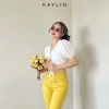 Áo croptop KAYLIN N1.729 kiểu thắt nơ thời trang, giảm giá 260k, chất liệu mềm mại 4