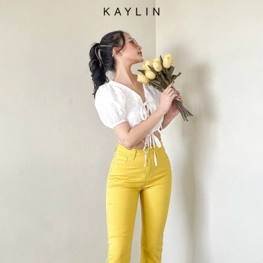 Áo croptop KAYLIN N1.729 kiểu thắt nơ thời trang, giảm giá 260k, chất liệu mềm mại 6 Áo croptop KAYLIN N1.729 kiểu thắt nơ thời trang, giảm giá 260k, chất liệu mềm mại 6