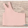 Áo croptop không tay màu đơn giản cho bé 2-7 tuổi - Thời trang mùa hè giá ưu đãi 4