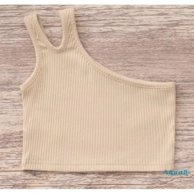 Áo croptop không tay màu đơn giản cho bé 2-7 tuổi - Thời trang mùa hè giá ưu đãi 5