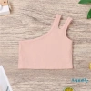 Áo croptop không tay màu đơn giản cho bé 2-7 tuổi - Thời trang mùa hè giá ưu đãi 6