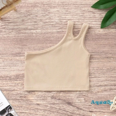 Áo croptop không tay màu đơn giản cho bé 2-7 tuổi - Thời trang mùa hè giá ưu đãi 7