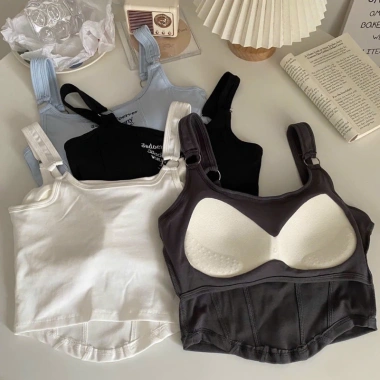 Áo croptop nữ cá tính trẻ trung, áo bra 2 dây đệm mũt mỏng ôm ngực BRA25 - Giá chỉ 36.899 VND