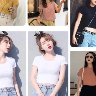 Áo Croptop Nữ Ôm Body Sexy Giá 24,150₫ Giảm Giá, Vải Co Giãn Thân Thái 2 Áo Croptop Nữ Ôm Body Sexy Giá 24,150₫ Giảm Giá, Vải Co Giãn Thân Thái 2