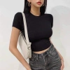 Áo Croptop Nữ Ôm Body Sexy Giá 24,150₫ Giảm Giá, Vải Co Giãn Thân Thái 4