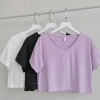 Áo croptop nữ tay ngắn cổ V xinh xắn, sexy, giảm giá 56k - Chỉ 56.090₫ 5
