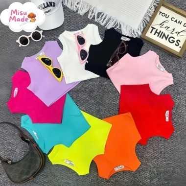 Áo Croptop Sát Nách Nhiều Màu Sắc Cho Bé Gái Đáng Yêu - Misu Made Giá 69k