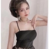 Áo Croptop Tăm Hai Dây Phối Viền Ngực - Thiết Kế Quyến Rũ, Giá Chỉ 63.900₫ 2