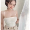Áo Croptop Tăm Hai Dây Phối Viền Ngực - Thiết Kế Quyến Rũ, Giá Chỉ 63.900₫ 4