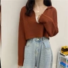 Áo Croptop Tay Dài Cổ Khoét Gợi Cảm Sexy - Giá 124.200₫ Giảm Đặc Biệt 10