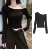 Áo Croptop Tay Dài Lệch Vai Sexy Trẻ Trung Giá 49.000₫ | Xưởng May Cường Thuý 4
