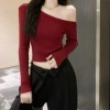 Áo Croptop Tay Dài Lệch Vai Sexy Trẻ Trung Giá 49.000₫ | Xưởng May Cường Thuý 6