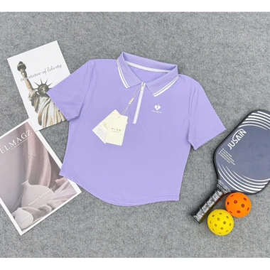 Áo Croptop Thể Thao Nữ Thun Lulu Quảng Châu Mềm Mát Đa Dụng Tennis Cầu Lông Pickleball Giá 279.000₫ 4