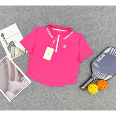 Áo Croptop Thể Thao Nữ Thun Lulu Quảng Châu Mềm Mát Đa Dụng Tennis Cầu Lông Pickleball Giá 279.000₫ 5