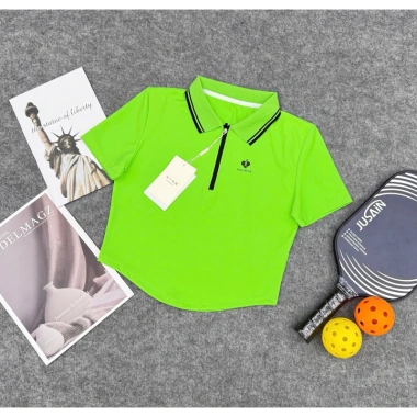 Áo Croptop Thể Thao Nữ Thun Lulu Quảng Châu Mềm Mát Đa Dụng Tennis Cầu Lông Pickleball Giá 279.000₫ 6