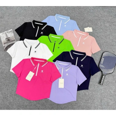 Áo Croptop Thể Thao Nữ Thun Lulu Quảng Châu Mềm Mát Đa Dụng Tennis Cầu Lông Pickleball Giá 279.000₫ 9