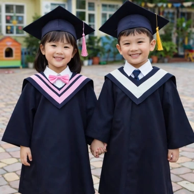 Áo Cử Nhân Tốt Nghiệp + Mũ Hoàng Gia cho Bé Mầm Non - Kỷ Yếu, Giá 65.000đ 3 Áo Cử Nhân Tốt Nghiệp + Mũ Hoàng Gia cho Bé Mầm Non - Kỷ Yếu, Giá 65.000đ 3