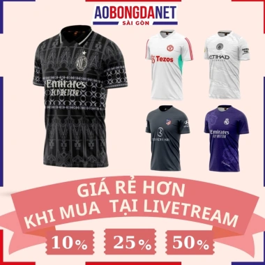Áo Đá Banh, Quần Đá Bóng CLB MU MC 23‑24 – Vải Mè Hàn Quốc Thấm Hút, Co Giãn, Giá 165k