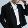 Áo Dạ Tweed Kim Tuyến Nam Cổ Vest Liền Cài Khuy – Dáng Ngắn Trẻ Trung, Lịch Sự – 489.000₫ 2